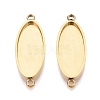 304 Stainless Steel Connector Cabochon Settings STAS-Q113-37G-1