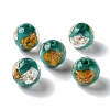 Handmade Gold & Silver Foil Lampwork Beads GLAA-G107-07A-08-2