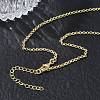 2MM Brass Double Link Chain Necklaces for Women KK-CBA2293-18G-3