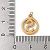 304 Stainless Steel Charms
with Jump Ring STAS-R001-02G-S-3