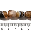 Natural Banded Agate(Dyed & Heated) Beads Strands G-H091-B01-01-4