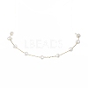 ABS Plastic Imitation Pearl Beaded Chain Necklaces NJEW-JN04329-3