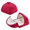 Velvet Finger Ring Package Boxes CON-WH0085-195A-1