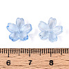 Baking Paint Transparent Glass Bead Caps DGLA-N014-06A-02-3