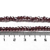 Electroplate Transparent Glass Beads Strands EGLA-A035-T3mm-A13-4
