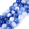 Natural Dyed Persian Jade Beads Strands G-Q609-8mm-01-2
