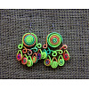 Iron Polyester Dangle Earrings FS-WG1F812-05-1