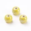 Glazed Porcelain Beads PORC-D001-8mm-16-2