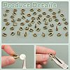 60Pcs Tibetan Style Alloy Snap on Bails FIND-PH0022-36-4