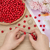 600Pcs Dyed Natural Wood Beads COCO-SC0002-39B-3