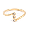 PVD Vacuum Plating 304 Stainless Steel Finger Ring foe Women RJEW-C086-17-G-2