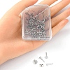40Pcs 4 Size 304 Stainless Steel Stud Earring Findings STAS-YW0001-56-4