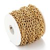Ion Plating(IP) 304 Stainless Steel Textured Cable Chains CHS-O010-04G-4