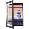 Wooden Oil Painting Storage Box Kids Flip Cover Photo Frame FIND-WH0136-75-1