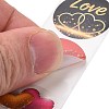 Valentine's Day Round Paper Stickers DIY-I107-03B-4