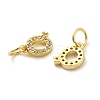 Brass Micro Pave Cubic Zirconia Pendants KK-M273-02G-Q-2