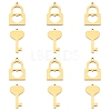 304 Stainless Steel Charms STAS-UN0012-03G-1