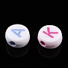 Initial Acrylic Beads X-PL085-7
