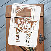 Plastic Drawing Painting Stencils Templates DIY-WH0396-422-3