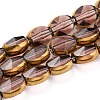 Electroplate Transparent Glass Beads Strands EGLA-G037-03A-HP05-1