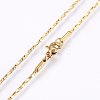 304 Stainless Steel Boston Link Chain Necklaces NJEW-F221-10G-B-2