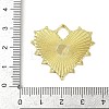 Textured Brass Pendants KK-M322-19G-3
