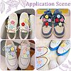 24Pcs 8 Colors Resin Shoe Decorations DIY-CP0010-15-5