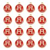 Golden Plated Alloy Enamel Charms X-ENAM-S118-03H-2
