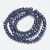 Electroplate Glass Beads Strands EGLA-A034-T6mm-I08-2