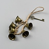 Iron Bell Witch Wind Chimes for Door Wall Hanging Ornaments HJEW-WH20003-32-2