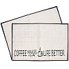 Coffee Theme Cotton and Linen Cup Mats AJEW-WH0201-013-1