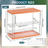 Assembled Rectangle Acrylic Action Figures Display Boxes ODIS-WH0017-096A-2