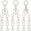 18Pcs Alloy Keychain Clasps KEYC-SC0001-72P-1
