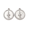 304 Stainless Steel Pendants STAS-K331-01B-P-1