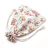 Polycotton(Polyester Cotton) Packing Pouches Drawstring Bags ABAG-S003-04C-3