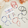 12Pcs 9 Style Glass Evil Eye Braided Bead Bracelets Set BJEW-FI0001-24-3