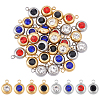 32Pcs 8 Color 304 Stainless Steel Rhinestone Charms STAS-UN0023-86-1