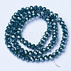 Electroplate Glass Beads Strands EGLA-A034-P1mm-A14-2