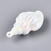 UV Plating Opaque Acrylic Shell Shape Big Pendants SACR-T018-35A-2