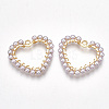 ABS Plastic Imitation Pearl Pendants X-KK-T038-441G-1