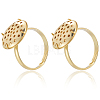 Brass Adjustable Ring Findings KK-BBC0018-54A-6