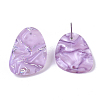 Cellulose Acetate(Resin) Stud Earring Findings X-KY-R022-027-4
