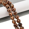 Natural Tibetan 3-Eye dZi Agate Beads Strands G-A240-A03-02-2
