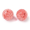 Synthetic Shell Dyed Carved Beads SHEL-H005-35-2