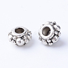 Tibetan Style Alloy Spacer Beads TIBE-Q063-56AS-RS-1