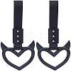 2Pcs ABS Plastic Devil Heart Rear Bumper Warning Handle Ring HJEW-SP0001-51D-1