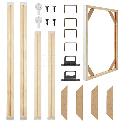 Wood Oil Painting Frame DIY-WH0671-376C-1