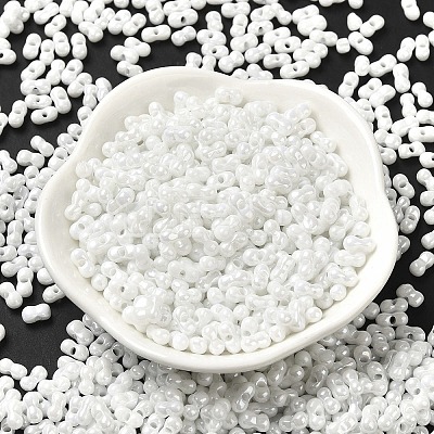 Opaque Colours Luster Glass Seed Beads SEED-B001-01A-12-1