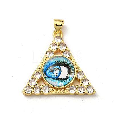 Golden Brass Pendants KK-L209-007G-05-1