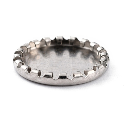 Non-Tarnish 304 Stainless Steel Cabochon Settings STAS-Y001-08P-1